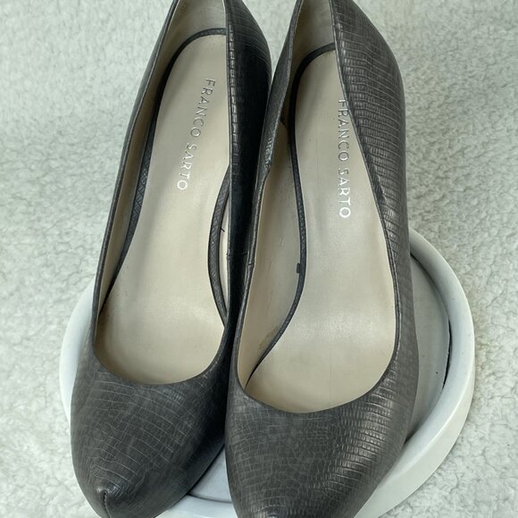 Franco Sarto Heels Womens Sz 10 M Gray Cicero Pumps 4.5 Inch Heels Cushioned - Picture 5 of 9